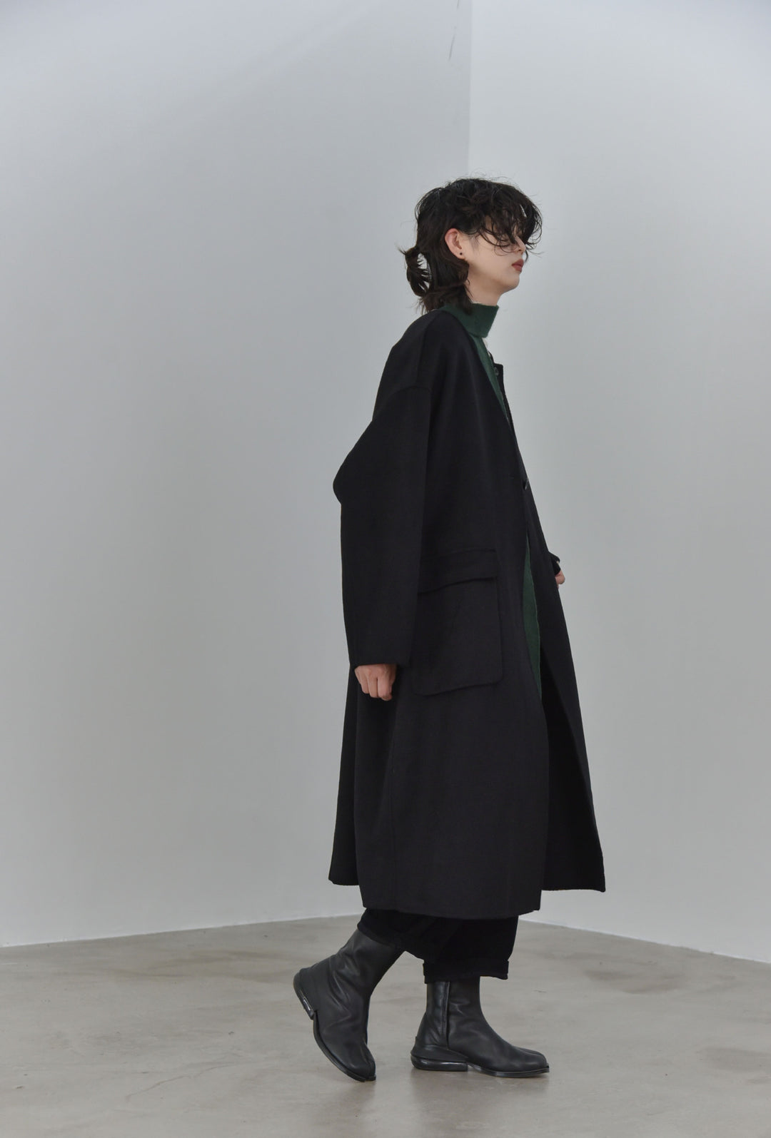 Double-Faced Wool Cardigan Coat &amp; Vest
