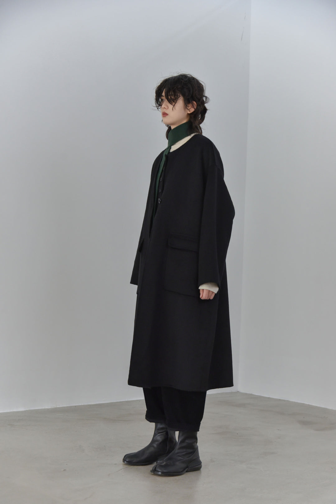 Double-Faced Wool Cardigan Coat &amp; Vest