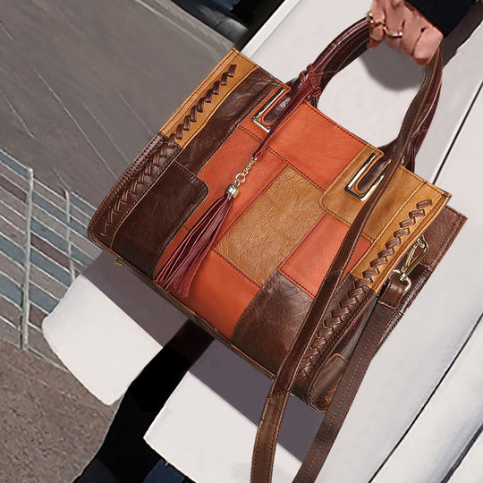 Geometric Pattern Messenger Bag