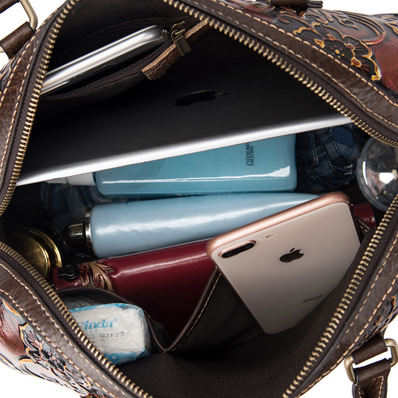 Soft Leather Pillow Bag — Women's