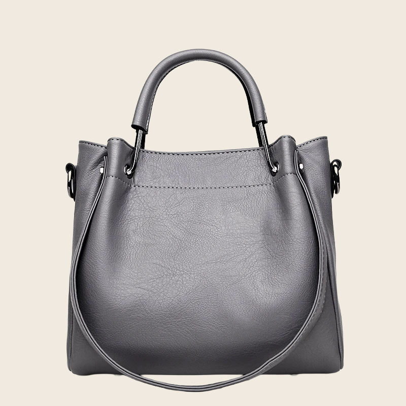 Soft Leather Bucket Bag - Women's, enhanced product photo