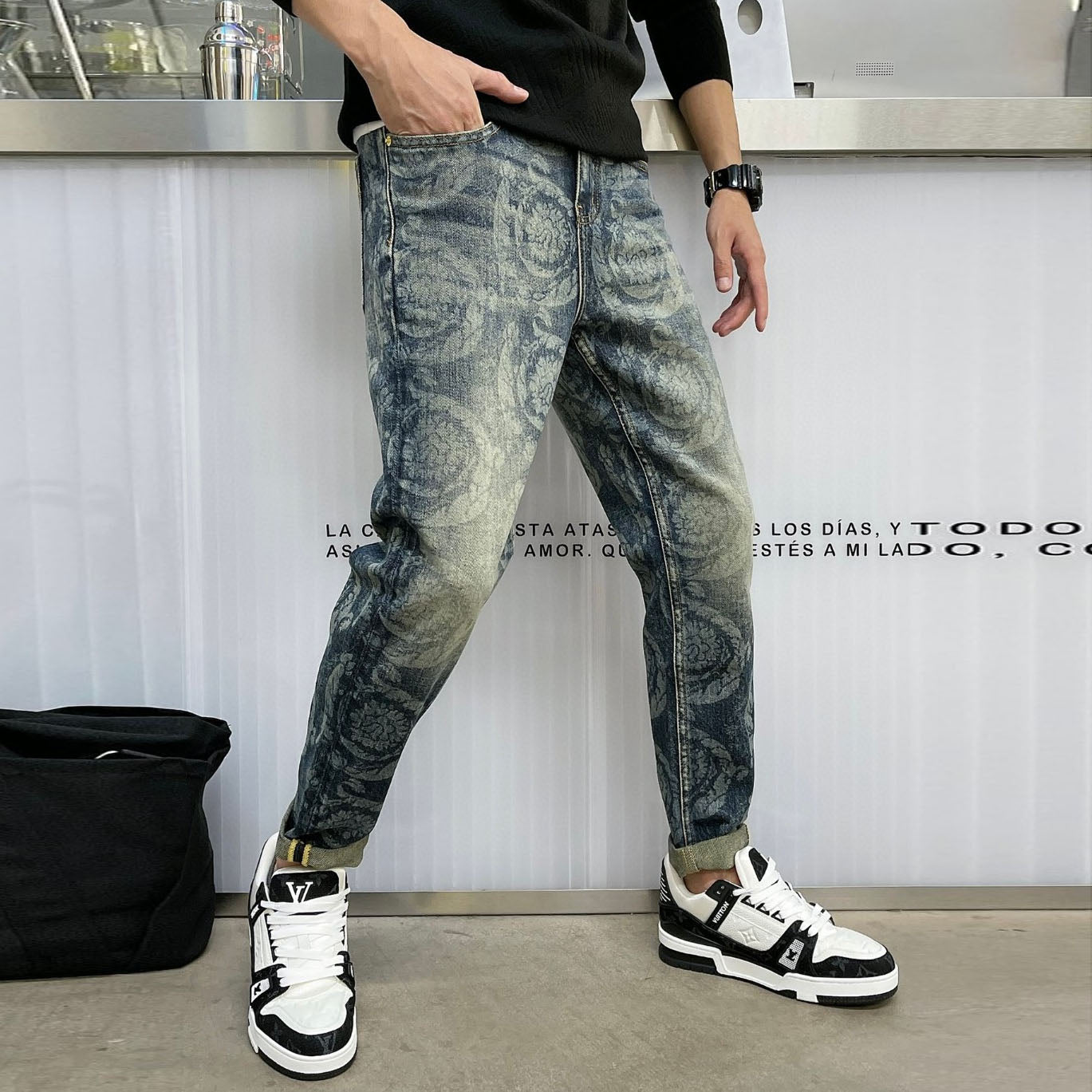 ShopBAM — Fashion Casual Stretch Denim — Light Blue