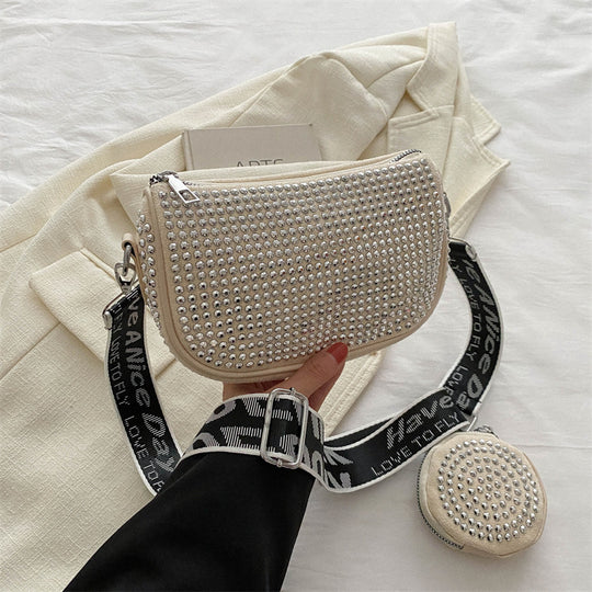 Rhinestone Embellished Shoulder Bag — Women&