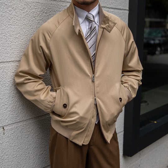 Vintage Stand-Up Collar Jacket — Men&