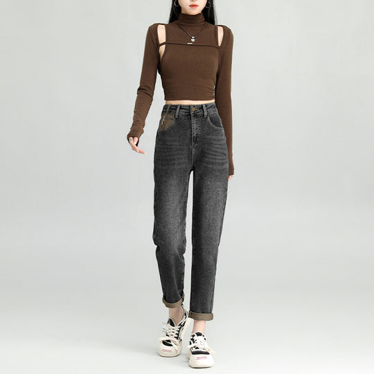 High-Waist Daddy Jeans — Women&