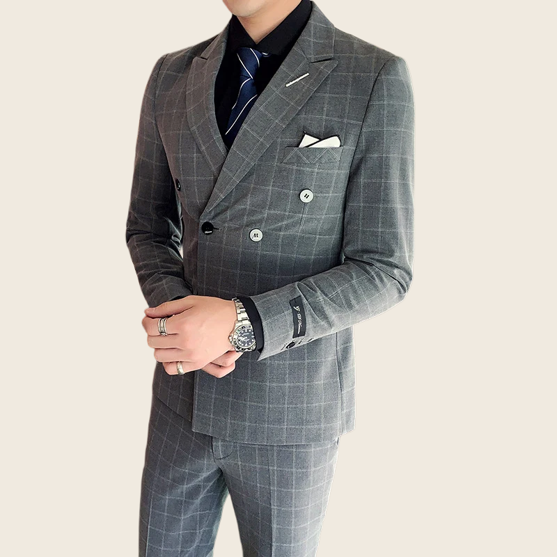 Casual Business Three-Piece Slim Suit - Men's, enhanced product photo