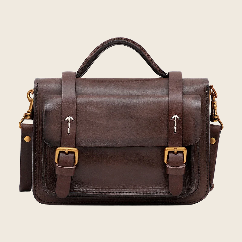 Vegetable-Tanned Crossbody Bag - Women's, enhanced product photo