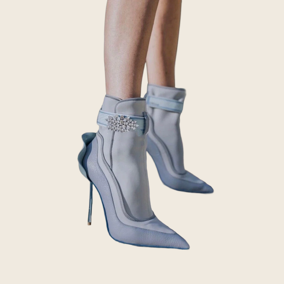 Pointed Toe Stiletto Ankle Boots - Women's, enhanced product photo
