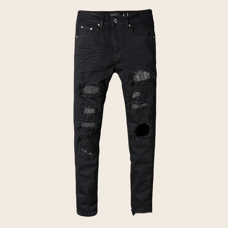 Signature Whiskered Denim - Midnight Black, enhanced product photo