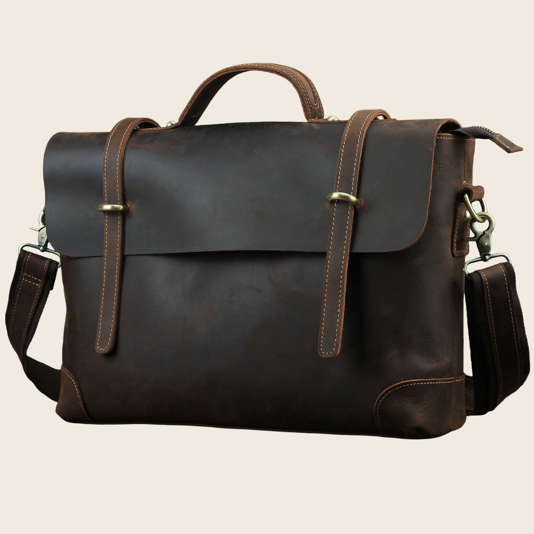 Embossed Laptop Messenger Bag, enhanced product photo