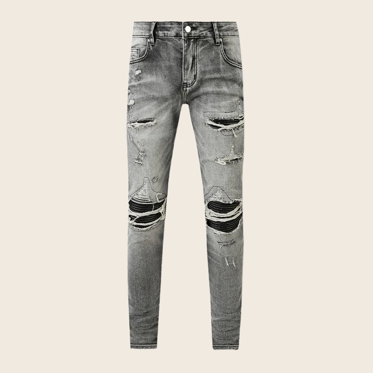 Elastic Slim Fit Pants - Men's, enhanced product photo