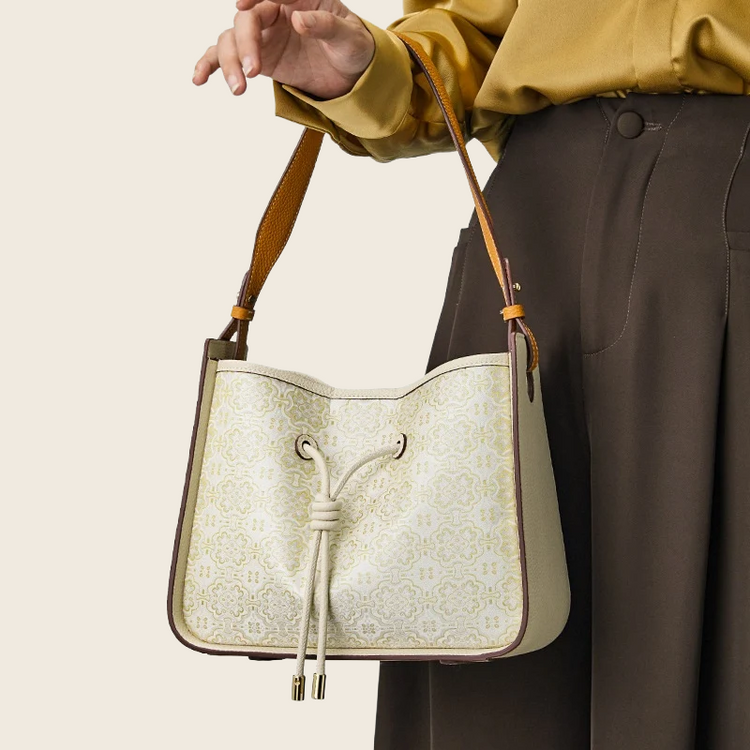 Genuine Leather Underarm Bag - Women's, enhanced product photo