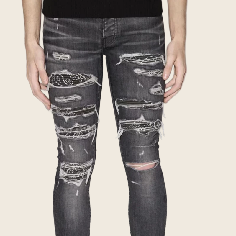 High Street Vintage-Wash Denim - Hipster Grey, enhanced product photo