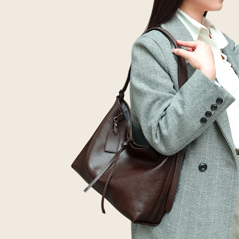 High-Capacity Shoulder Bag - Women's, enhanced product photo