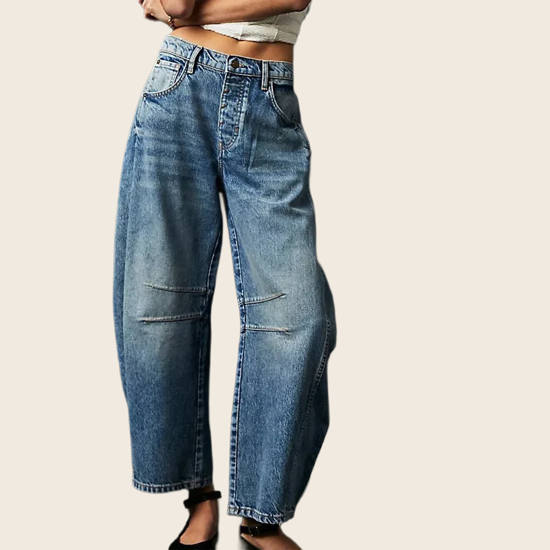 High-Waist Wide-Leg Jeans - Women's, enhanced product photo
