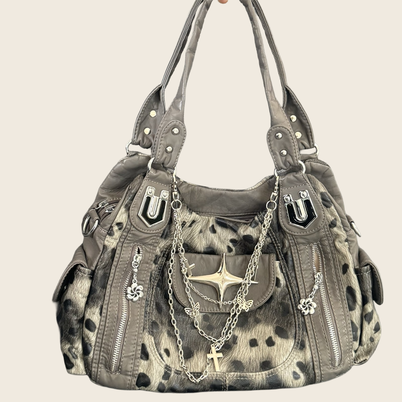 Leopard Print Tote - Women's, enhanced product photo