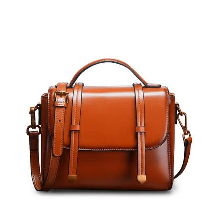 Genuine Leather Shoulder Bag - Women's, enhanced product photo