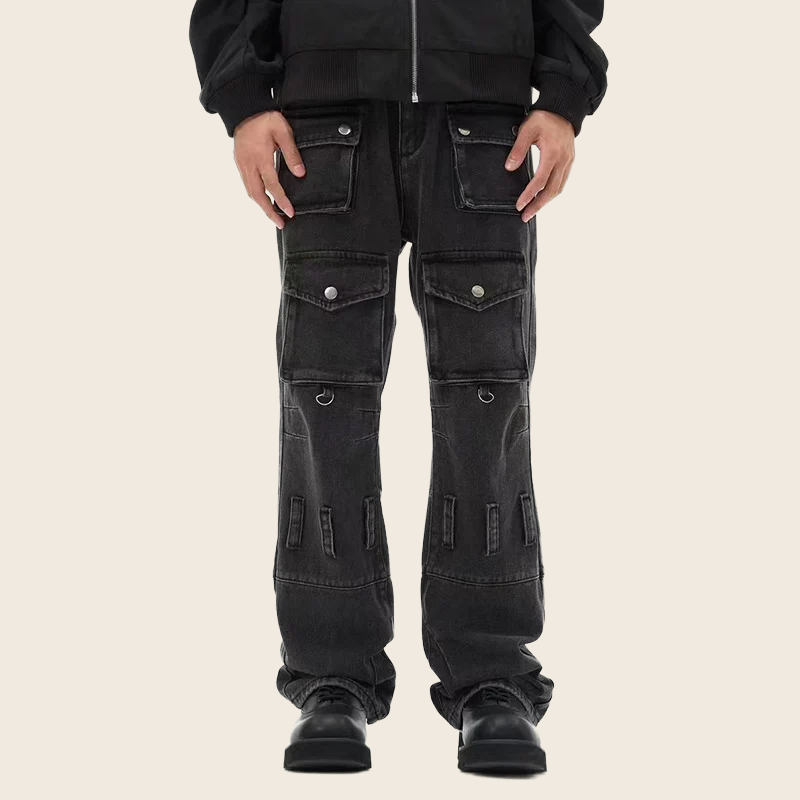American Retro Multi-Pocket Jeans - Women's, enhanced product photo