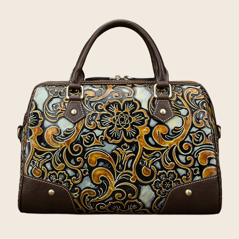Soft Leather Pillow Bag - Women's, enhanced product photo