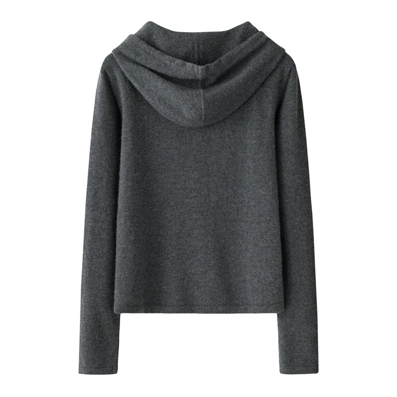 Hooded Cashmere Sweater — Women&