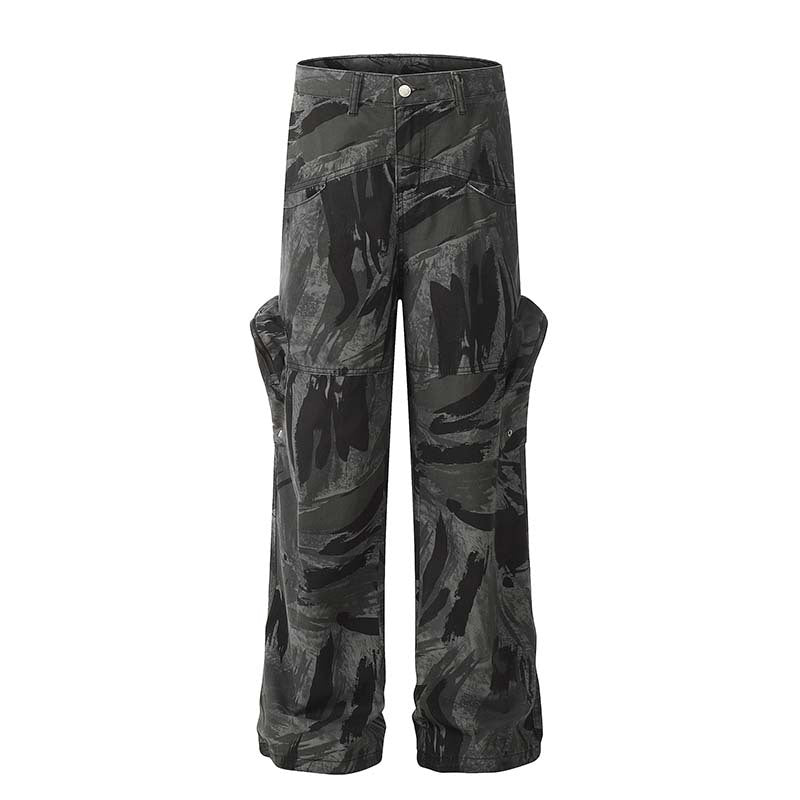 Graffiti Camo Straight Jeans — Women's
