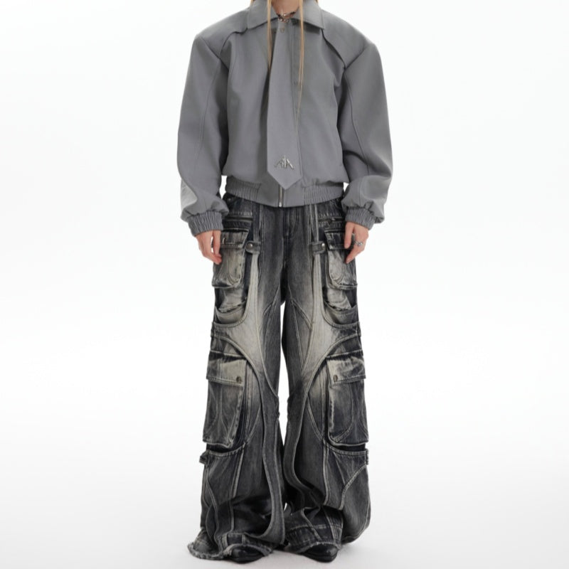 Vintage Wash Wide-Leg Jeans — Women&