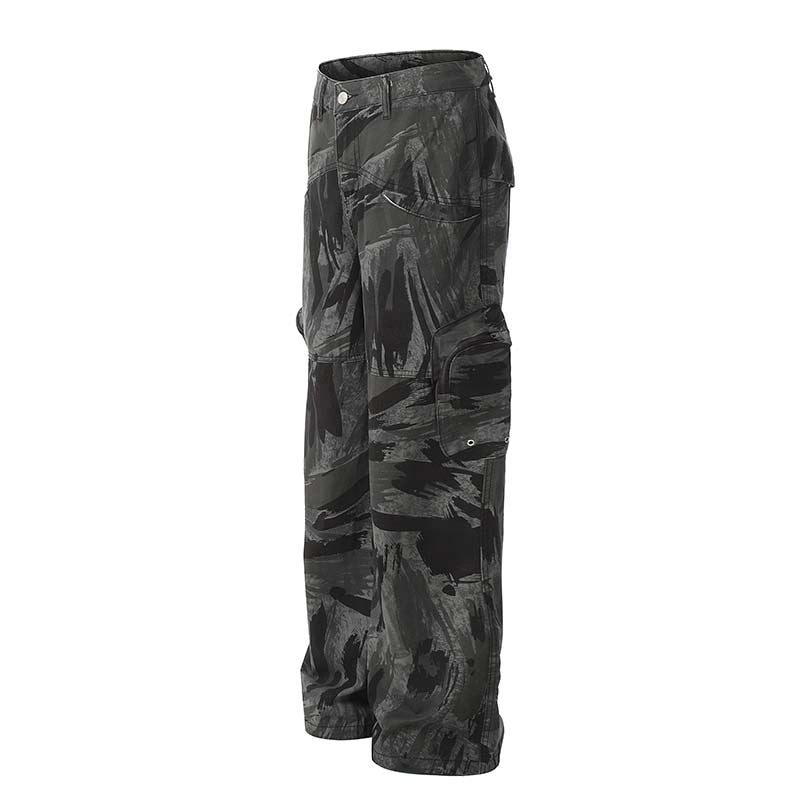Graffiti Camo Straight Jeans — Women&