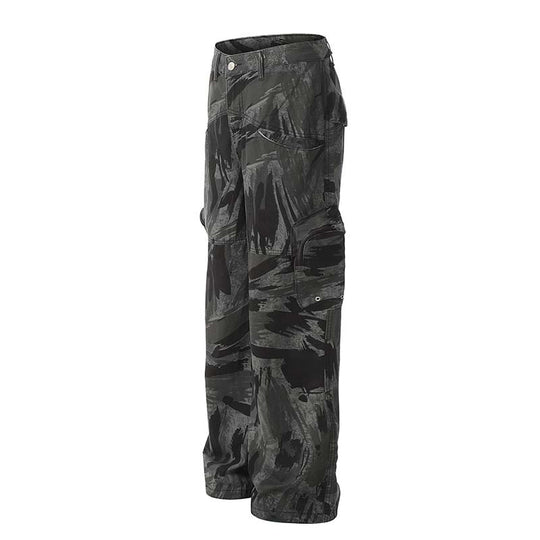 Graffiti Camo Straight Jeans — Women&