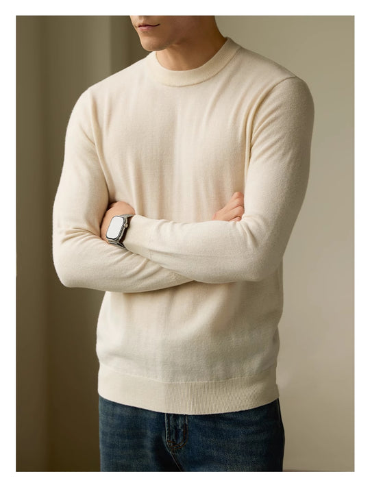 Knitted Slim-Fit Wool Sweater — Men&