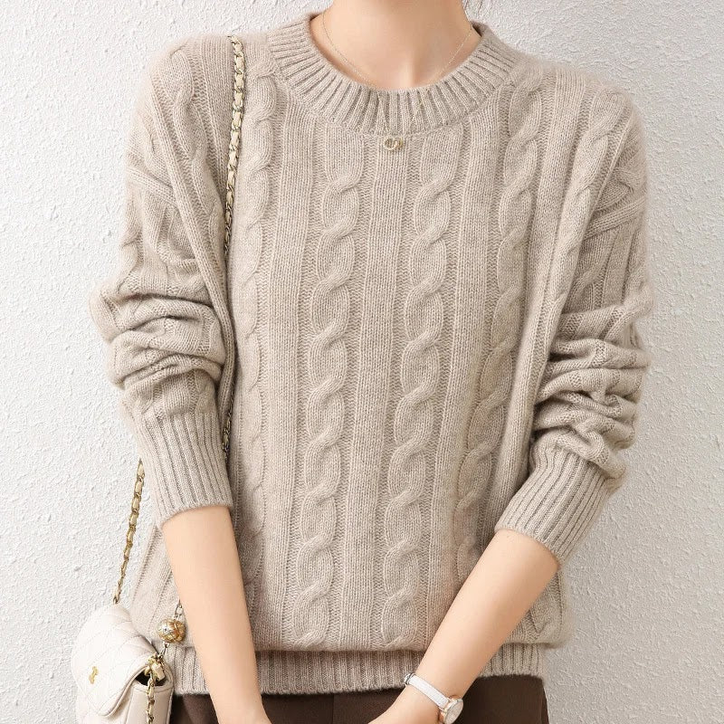 Loose Oversized 100% Cashmere Sweater, enhanced product photo