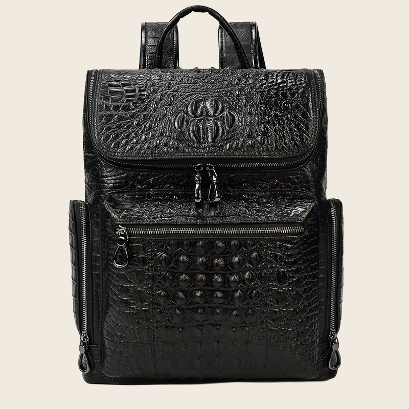 Cowhide Pattern Backpack, enhanced product photo
