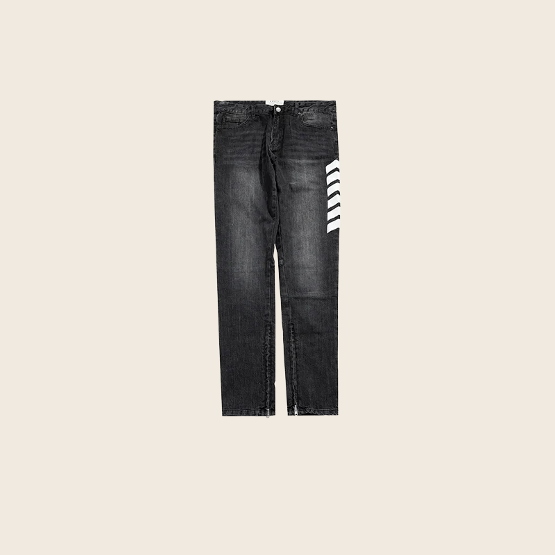 Zipper-Cuff Unisex Denim - Classic Blue, enhanced product photo