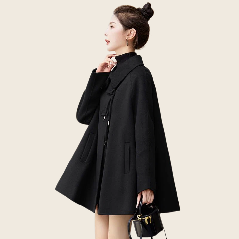 Retro Loose Wool Coat - 2 Colours, enhanced product photo