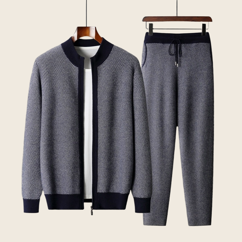 Pure Wool Insulated Zip-Up Cardigan - Men's, enhanced product photo