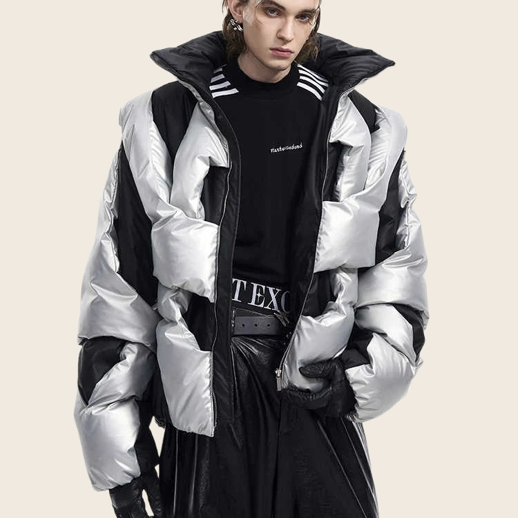 Deconstructed Cotton Winter Jacket - Men's, enhanced product photo