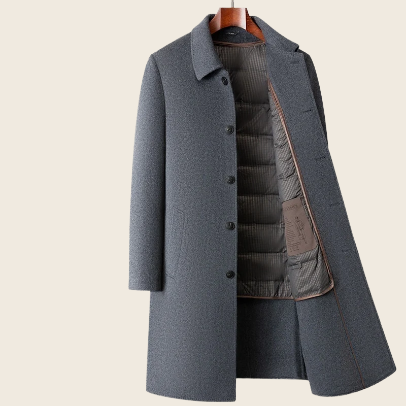 Double-Sided Wool Overcoat - Men's, enhanced product photo