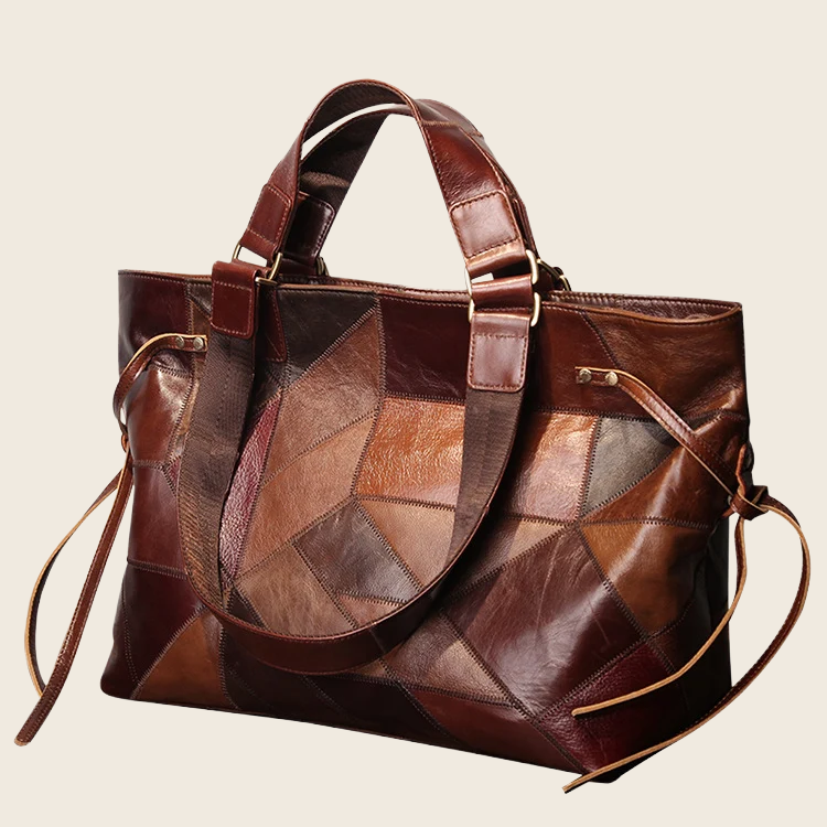 Genuine Leather Handbag - Women's, enhanced product photo
