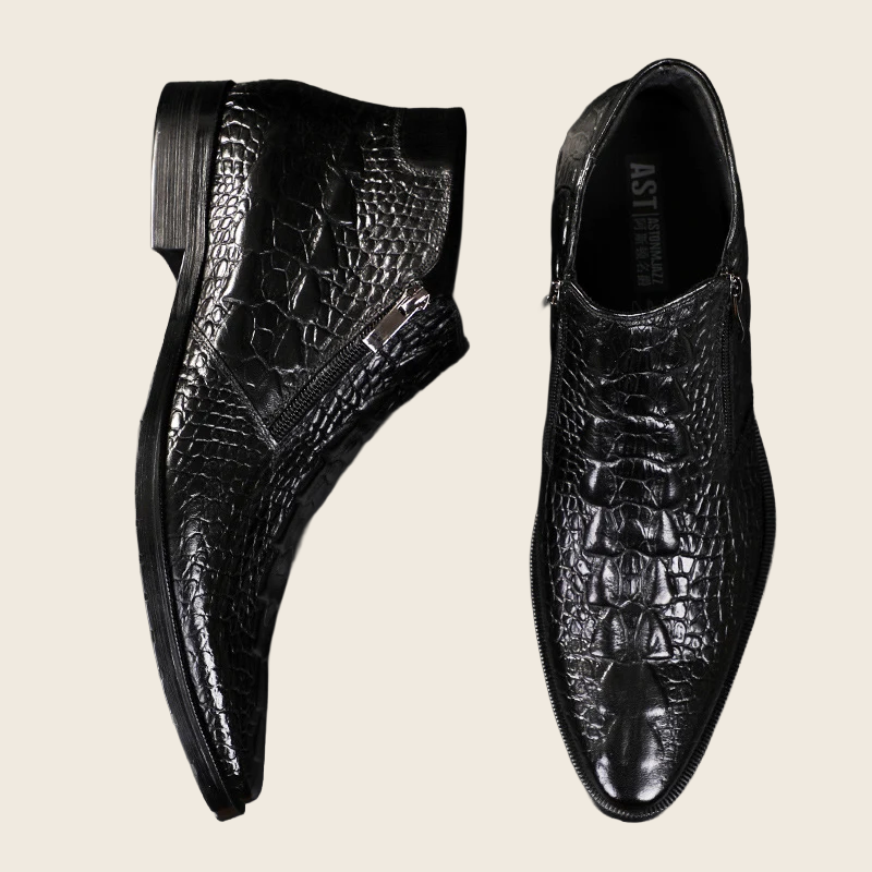 Head Layer Cowhide Leather Ankle Boots - Men's, enhanced product photo