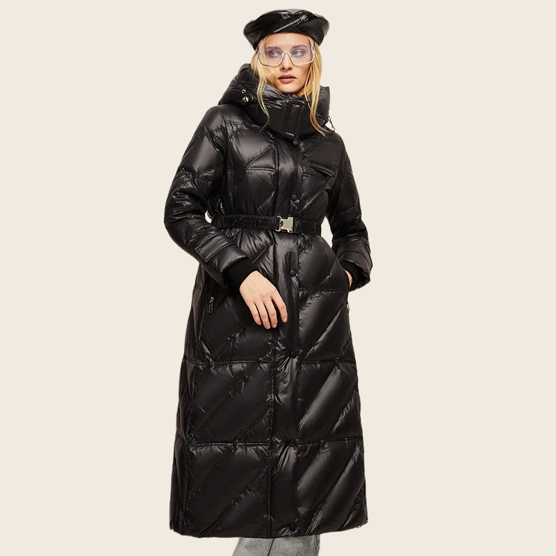 Oversized Wool Blend Coat - Belted, enhanced product photo