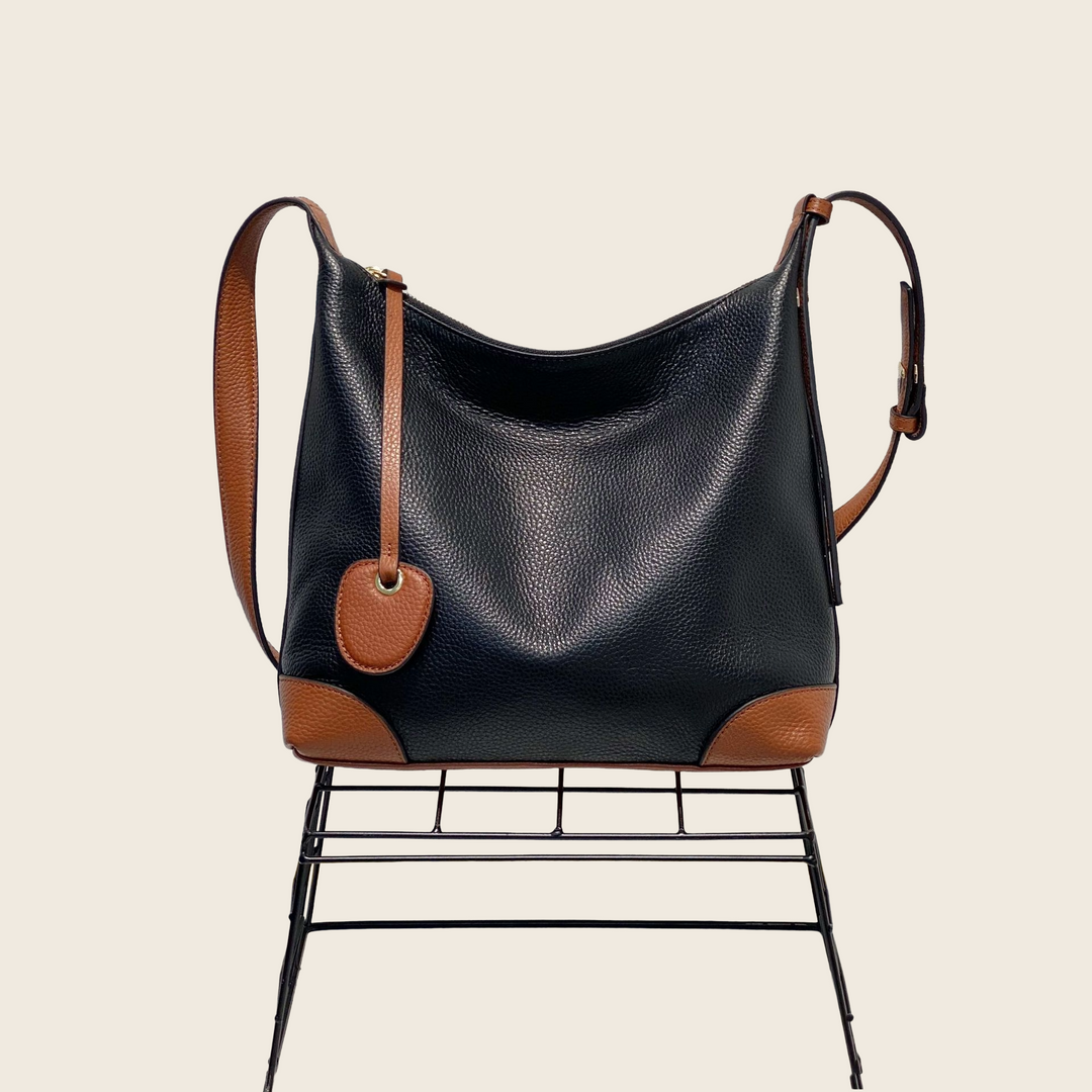 Contrast Trim Messenger Bag, enhanced product photo