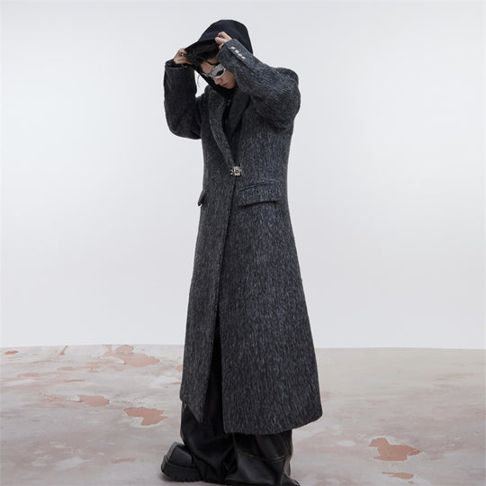 Padded Shoulder Coat — Loose Fit