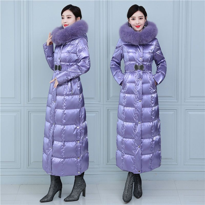 Extra Long Winter Coat — Duck Down, Chenille