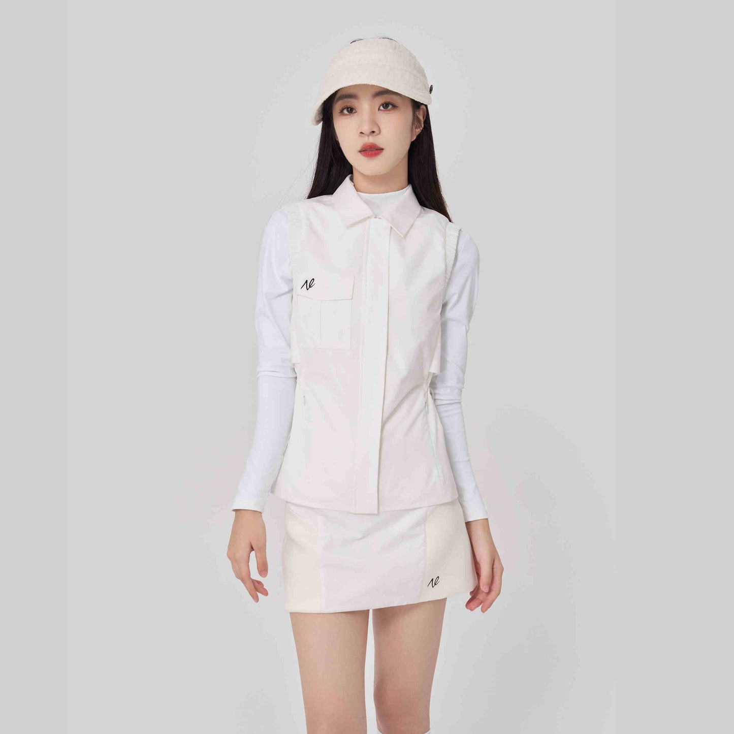 Asian Themed Simple Waist Trimming Fashion Coat