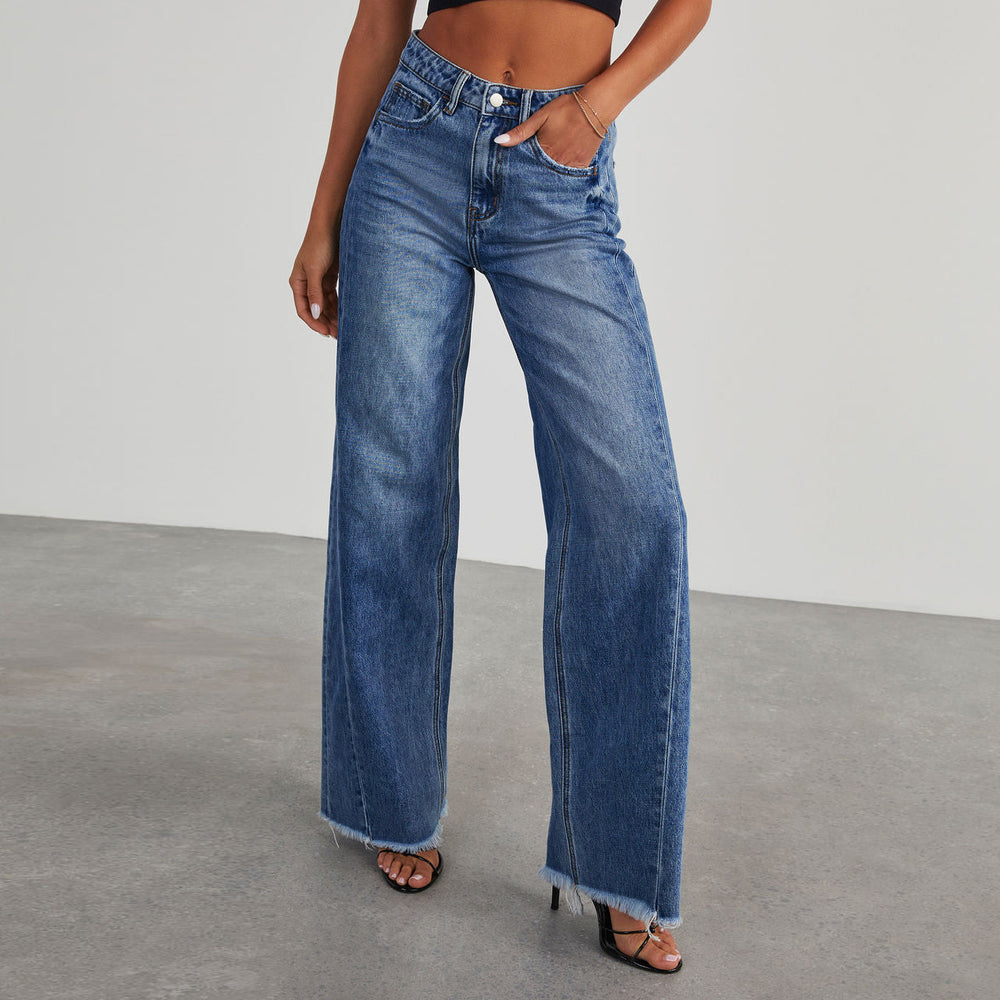 High-Waist Wide-Leg Jeans — Women's