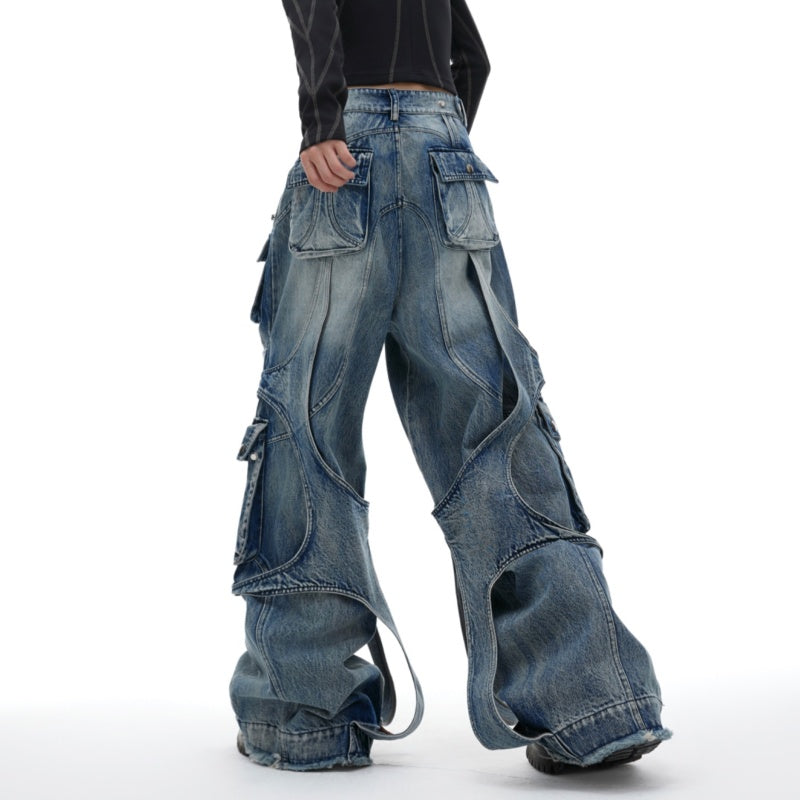 Vintage Wash Wide-Leg Jeans — Women&