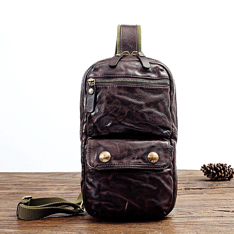 ShopBAM — Vegetable Tanned Leather Crossbody — Men's