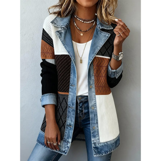 Denim Patchwork Jacket — Women&