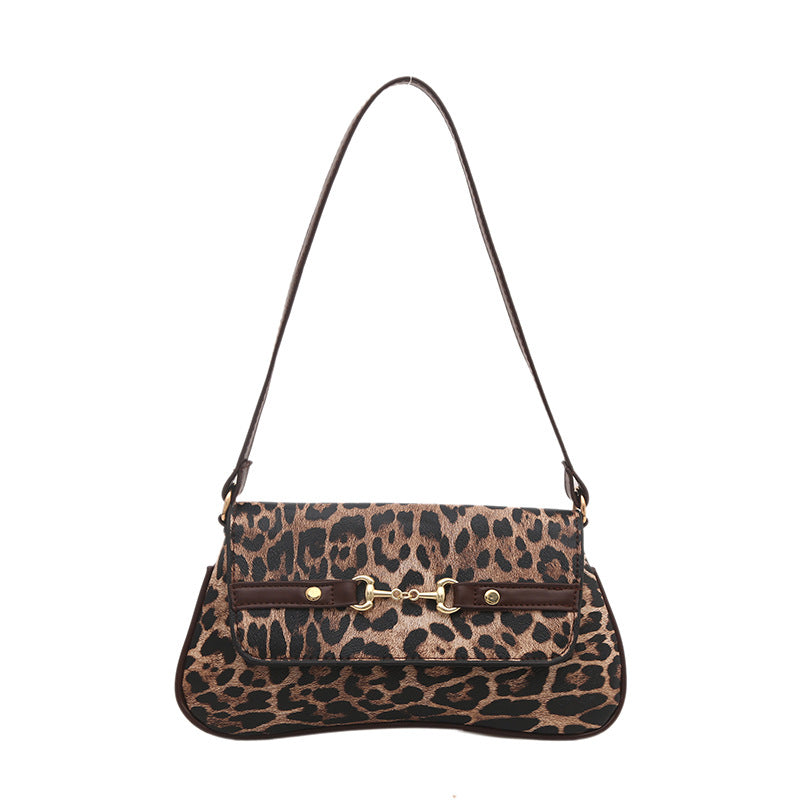 Leopard Print Shoulder Bag — Women&