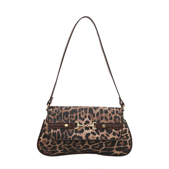 Leopard Print Shoulder Bag — Women&