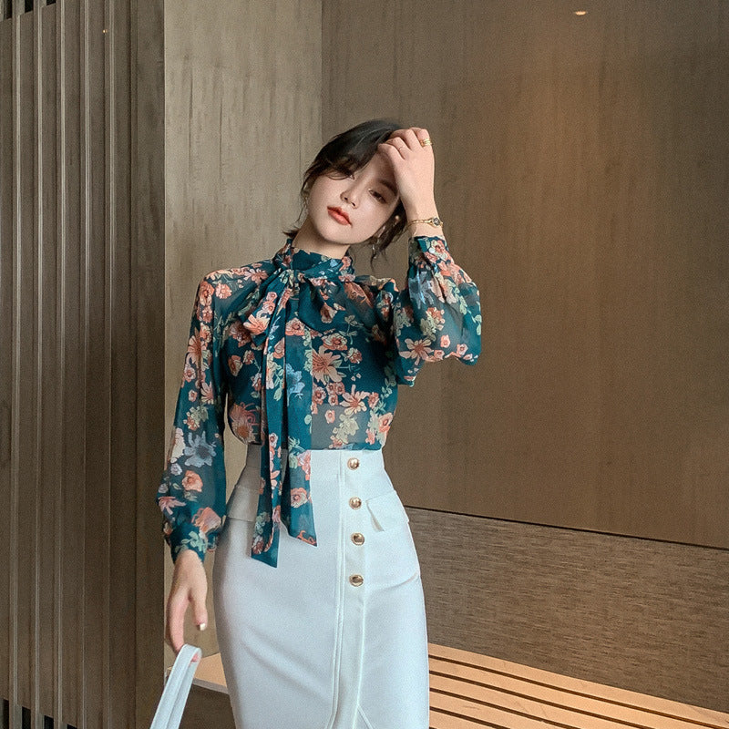 ShopBAM — Fairy Floral Lantern Sleeve Shirt — Women's